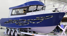 Load image into Gallery viewer, Ripped Metal Boat Sticker, Ripped Metal Boat Vinyl Graphics, Ripped Metal Boat Graphics, Ripped Metal Boat Decal, Ripped Metal Boat Wrap