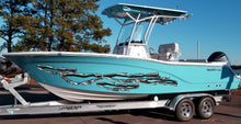 Load image into Gallery viewer, Ripped Metal Boat Sticker, Ripped Metal Boat Vinyl Graphics, Ripped Metal Boat Graphics, Ripped Metal Boat Decal, Ripped Metal Boat Wrap