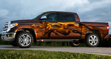 Load image into Gallery viewer, Golden Dragon Car Side Decal, 3D Dragons Street Racing Graphics, Tribal Dragon 3D Car Vinyl, Dragon Truck Sticker
