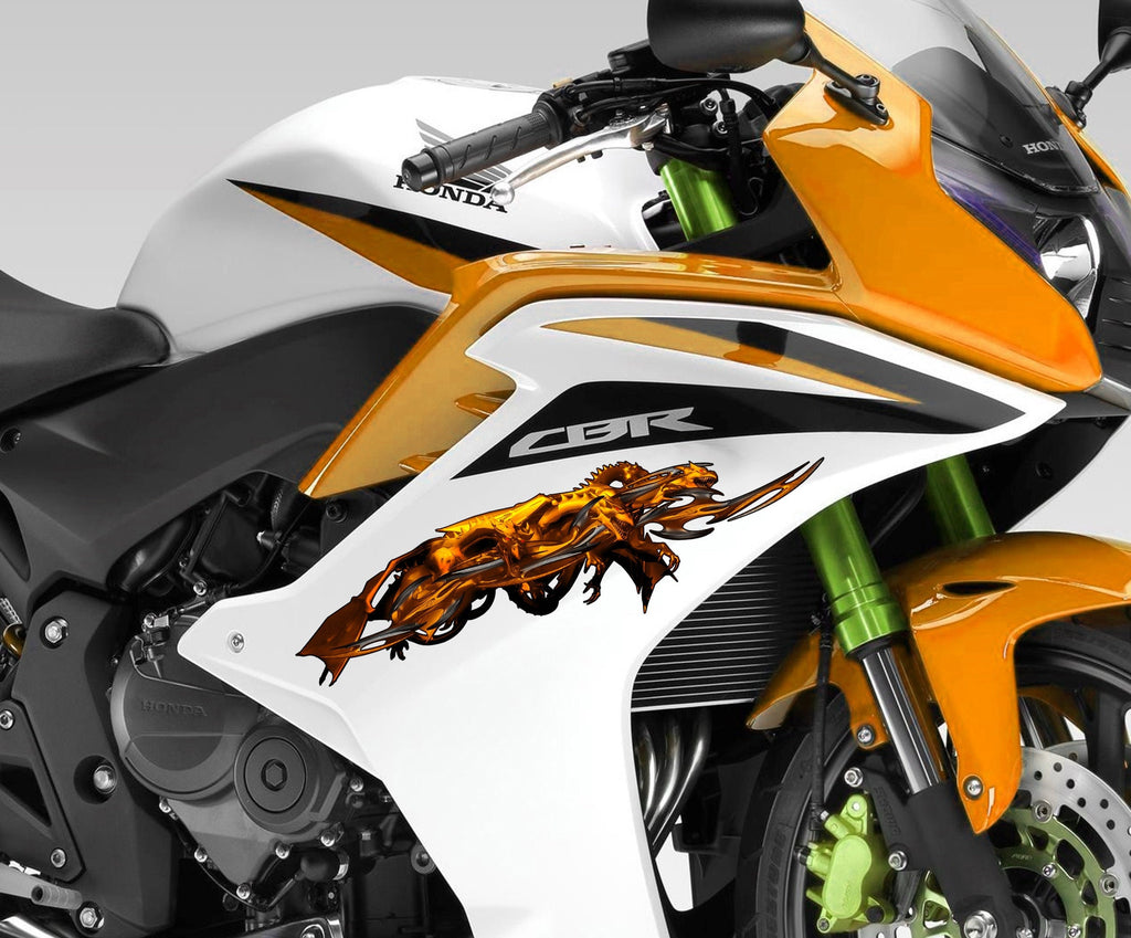Tribal Dragon Sport Bike Decal, Tribal Dragon Bike Decal, Tribal Dragon Bike Vinyl Graphics, Tribal Dragon Bike Tank Sticker