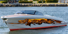 Load image into Gallery viewer, Golden Dragons Yacht Decals, Golden Dragons Boat Vinyl Wrap, Dragon Watercraft stickers, 3D Dragon Boat Vinyl Graphics, Dragon Jet ski Decal
