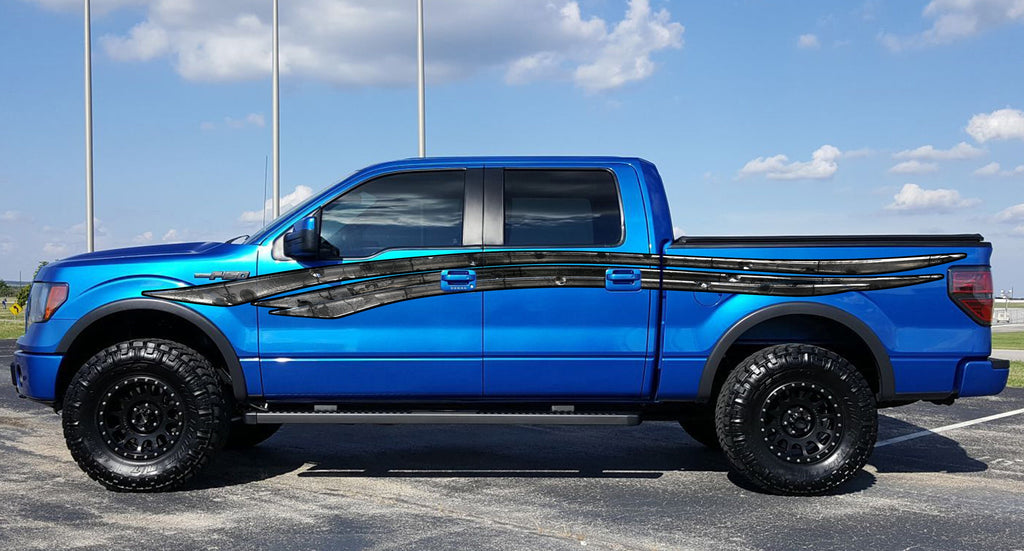 Carbon Fiber Tribal Car Sticker, Carbon Fiber Truck Side Graphics, Carbon Fiber Car Sticker, Carbon Fiber Tribal Decal