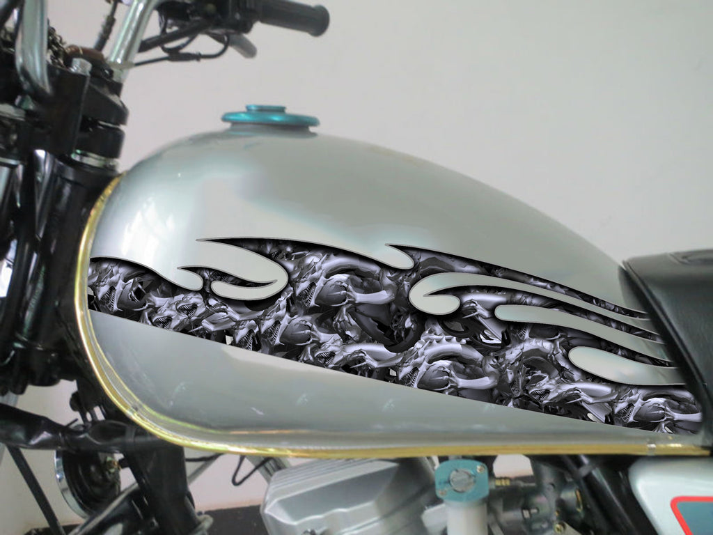 Tribal Dragon Bike Decal – Vinyl Dragon Sticker for Motorcycles, Cars, Helmets – Cool Tribal Design, Weatherproof Vehicle Graphic