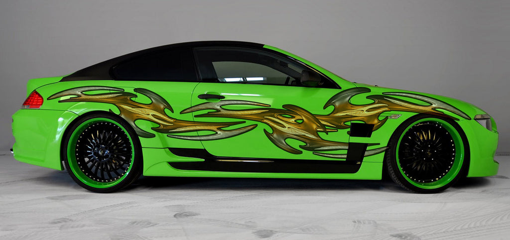 3D Tribal Car Graphics, 3D Tribal Racing Stripes Vinyl Decal, 3D Tribal Car Wrap, Tribal Car Decal, 3D Tribal Car Sticker