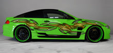 Load image into Gallery viewer, 3D Tribal Car Graphics, 3D Tribal Racing Stripes Vinyl Decal, 3D Tribal Car Wrap, Tribal Car Decal, 3D Tribal Car Sticker