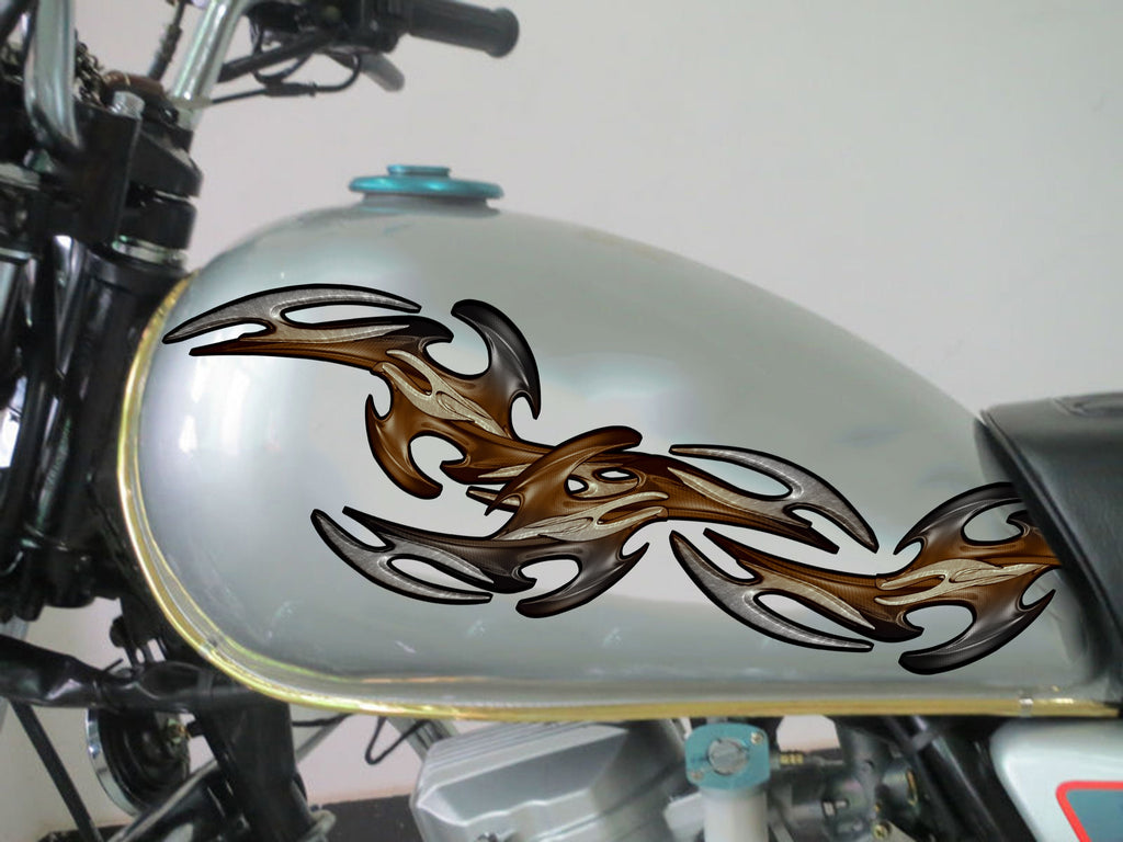 Tribal Sport Bike Vinyl Graphics, Tribal Bike Vinyl Graphics, Tribal Bike Sticker, Tribal Bike Decal, Dirt Bike Full Color Vinyl Sticker