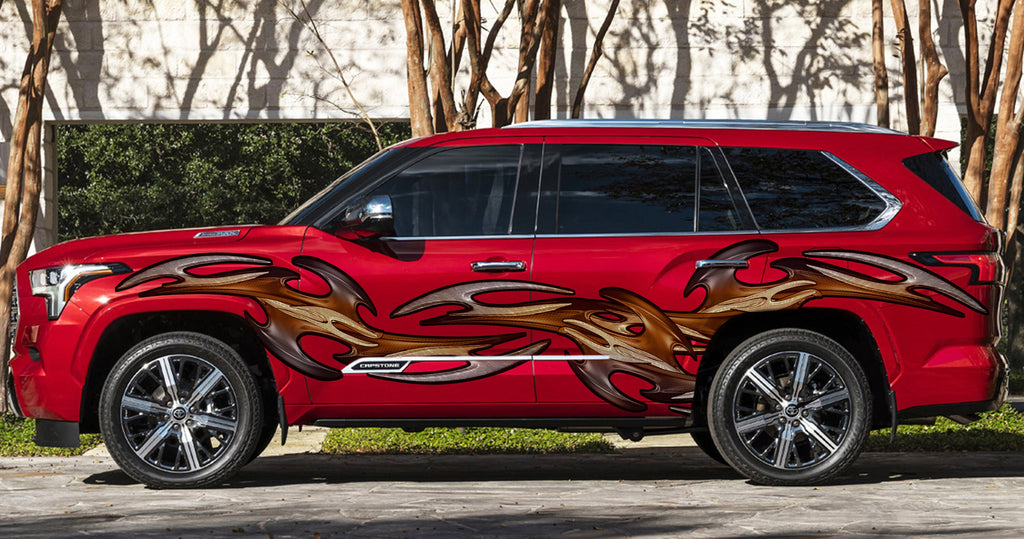 Tribal Truck Wrap, Tribal Truck Graphics, Tribal Truck Side Full Color Vinyl Sticker, Tribal Truck Vinyl Side Graphics, Tribal Car Sticker