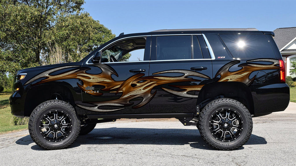 Tribal Truck Wrap, Tribal Truck Graphics, Tribal Truck Side Full Color Vinyl Sticker, Tribal Truck Vinyl Side Graphics, Tribal Car Sticker