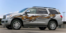 Load image into Gallery viewer, Tribal Truck Wrap, Tribal Truck Graphics, Tribal Truck Side Full Color Vinyl Sticker, Tribal Truck Vinyl Side Graphics, Tribal Car Sticker