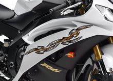 Load image into Gallery viewer, Carbon Fiber look Tribal Bike Vinyl Graphics, Tribal Bike Sticker, Dirt Bike Tribal Sticker, Sport Bike Tribal Graphics
