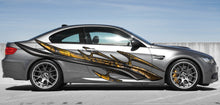 Load image into Gallery viewer, Tribal Car Wrap, 3D Tribal Car Graphics, 3D Tribal Racing Stripes Vinyl Decal, Tribal Car Wrap, Tribal Car Vinyl, 3D Tribal Car Sticker