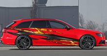 Load image into Gallery viewer, 3D Tribal Racing Stripes Vinyl Decal, 3D Tribal Car Graphics, 3D Tribal Car Wrap, Tribal Car Decal, 3D Tribal Car Sticker