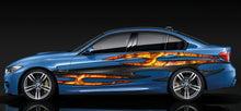 Load image into Gallery viewer, 3D Tribal Racing Stripes Vinyl Decal, 3D Tribal Car Graphics, 3D Tribal Car Wrap, Tribal Car Decal, 3D Tribal Car Sticker