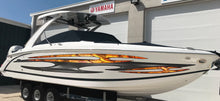 Load image into Gallery viewer, Tribal Racing Stripes Boat Sticker, 3D Tribal Boat Full Color Vinyl Sticker, Tribal Boat Vinyl Wrap, Tribal Vinyl Decal, Boat Vinyl Graphics