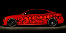 Load image into Gallery viewer, Skulls Tribal Car Wrap, Skulls Car Decal, 3D Skulls Car Sticker, 3D Skulls Car Graphics, 3D Skulls Racing Stripes Vinyl Decal