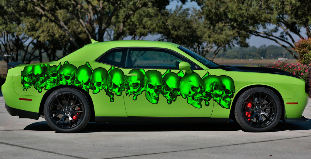 3D Pirate Skull Car Sticker – Full Color Vinyl Decal for Truck, Boat, Laptop – Jolly Roger Pirate Flag Graphic – Skull Car Accessory