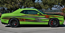 Load image into Gallery viewer, 3D Tribal Car Graphics, 3D Tribal Racing Stripes Vinyl Decal, 3D Tribal Car Wrap, Tribal Car Decal, 3D Tribal Car Sticker
