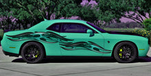Load image into Gallery viewer, 3D Tribal Racing Stripes Vinyl Sticker, 3D Tribal Car Graphics, Tribal Car Wrap, Tribal Car Decal, 3D Tribal Car Sticker Decal