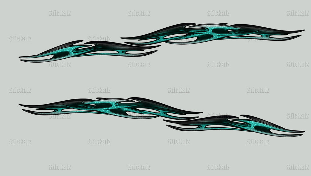 Tribal Boat Full Color Vinyl Sticker, Tribal Speed Boat Vinyl Graphics, Tribal Racing Stripes Boat Wrap, Tribal Watercraft Vinyl Decal