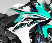 Load image into Gallery viewer, Tribal Bike Sticker, Tribal Sport Bike Vinyl Graphics, Tribal Bike Wrap, Dirt Bike Full Color Vinyl Sticker, 3D Tribal Bike Decal
