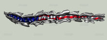 Load image into Gallery viewer, US Pride Car Vinyl Sticker, US Flag Ripped Metal Car Vinyl Decal, US Flag Car Wrap, American Flag Car Side Design, Big Flag Car Decals