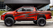 Load image into Gallery viewer, Tribal Truck Vinyl Graphics, Carbon Fiber Truck Side Wrap, Carbon Fiber Car Sticker, Carbon Fiber Tribal Truck Decal, 3D Car Decal