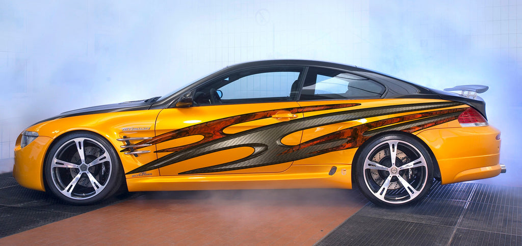 3D Tribal Car Graphics, 3D Tribal Racing Stripes Vinyl Decal, Tribal Car Wrap, Tribal Car Wrap, Tribal Car Vinyl, 3D Tribal Car Sticker