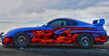 Load image into Gallery viewer, Red Dragon Car Decal, Dragon Car Wrap, 3D Dragon Car Sticker, Tribal Dragon Car Graphics, Red Dragon Full Color Car Sticker