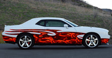 Load image into Gallery viewer, Red Dragon Car Decal, Dragon Car Wrap, 3D Dragon Car Sticker, Tribal Dragon Car Graphics, Red Dragon Full Color Car Sticker