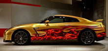 Load image into Gallery viewer, Red Dragons Car Decal, 3D Dragon Car Wrap, 3D Tribal Dragon Car Sticker, Red Dragon Car Graphics, Full Color Dragons Car Sticker