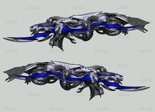 Load image into Gallery viewer, Lizard Auto Vinyl Decal, Dragon Car Side Wrap Vinyl Sticker, 3D Tribal Dragon Car Design, Tribal Dragon Car Graphics, Dragon Car Wrap