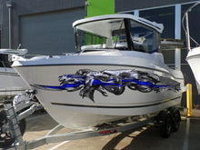 Load image into Gallery viewer, Tribal Dragon Jet ski Decal, 3D Dragons Boat Sticker, Lizard Boat Wrap, Tribal Dragon Boat Vinyl, Lizard Boat Graphics, Super Boat Wrap