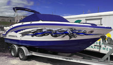 Load image into Gallery viewer, Tribal Dragon Jet ski Decal, 3D Dragons Boat Sticker, Lizard Boat Wrap, Tribal Dragon Boat Vinyl, Lizard Boat Graphics, Super Boat Wrap