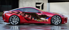 Load image into Gallery viewer, American Flag Car Decal, USA Car Side Vinyl Wrap, American Flag Car Sticker, Big Flag Decals, Vehicle Side Graphics, US Eagle Auto Wrap
