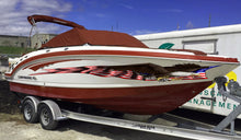 Load image into Gallery viewer, American Pride Graphic Decal, American Flag Sticker, Patriotic Cigar Boat Wrap, 3D US Flag Vinyl Design, Stickers for Boat, Full Color Decal