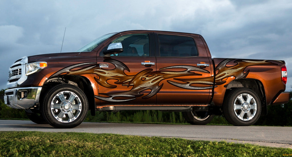 Tribal Truck Wrap, Tribal Truck Graphics, Tribal Truck Side Full Color Vinyl Sticker, Tribal Truck Vinyl Side Graphics, Tribal Car Sticker