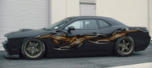 Load image into Gallery viewer, Tribal Car Decal, 3D Tribal Car Sticker, 3D Tribal Car Graphics, 3D Tribal Racing Stripes Vinyl Decal, 3D Tribal Carbon Fiber Car Wrap