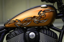 Load image into Gallery viewer, Carbon Fiber look Tribal Bike Vinyl Graphics, Tribal Bike Sticker, Dirt Bike Tribal Sticker, Sport Bike Tribal Graphics