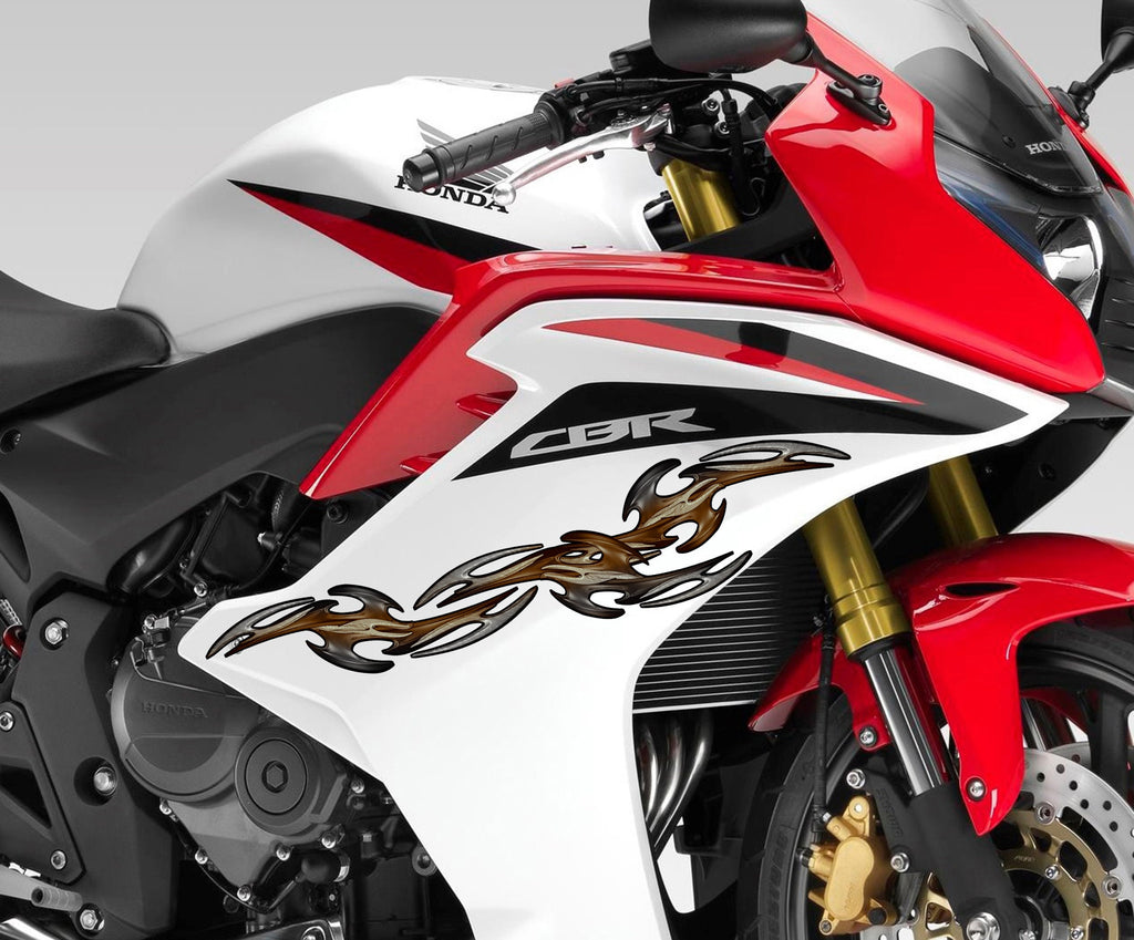 Carbon Fiber look Tribal Bike Vinyl Graphics, Tribal Bike Sticker, Dirt Bike Tribal Sticker, Sport Bike Tribal Graphics