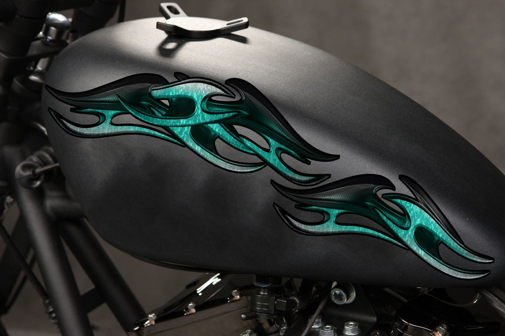 Tribal Bike Vinyl Graphics, 3D Tribal Sport Bike Vinyl Graphics, Tribal Bike Sticker, Tribal Bike Decal, Dirt Bike Full Color Vinyl Sticker