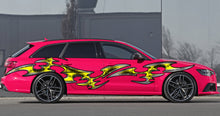 Load image into Gallery viewer, 3D Tribal Car Wrap, Tribal Car Decal, 3D Tribal Car Sticker, 3D Tribal Car Wrap, 3D Tribal Racing Stripes Vinyl Decal, Tribal Car Graphics