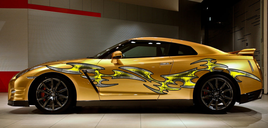 3D Tribal Car Wrap, Tribal Car Decal, 3D Tribal Car Sticker, 3D Tribal Car Wrap, 3D Tribal Racing Stripes Vinyl Decal, Tribal Car Graphics