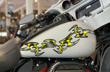 Load image into Gallery viewer, Tribal Bike Sticker, Tribal Sport Bike Vinyl Graphics, Tribal Bike Vinyl Wrap, Dirt Bike Full Color Vinyl Sticker, 3D Tribal Bike Decal