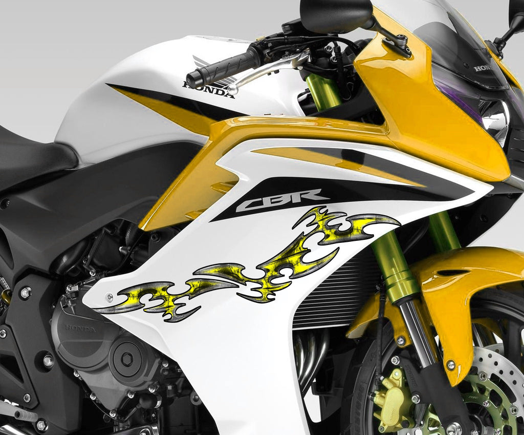 Tribal Bike Sticker, Tribal Sport Bike Vinyl Graphics, Tribal Bike Vinyl Wrap, Dirt Bike Full Color Vinyl Sticker, 3D Tribal Bike Decal
