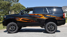 Load image into Gallery viewer, Tribal Truck Vinyl Graphics, Truck Side Wrap, Carbon Fiber Car Sticker, Carbon Fiber Tribal Truck Decal, 3D Car Decal, Tribal Car Decal