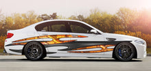 Load image into Gallery viewer, 3D Tribal Racing Stripes Vinyl Decal, 3D Tribal Car Graphics, 3D Tribal Car Wrap, Tribal Car Decal, 3D Tribal Car Sticker