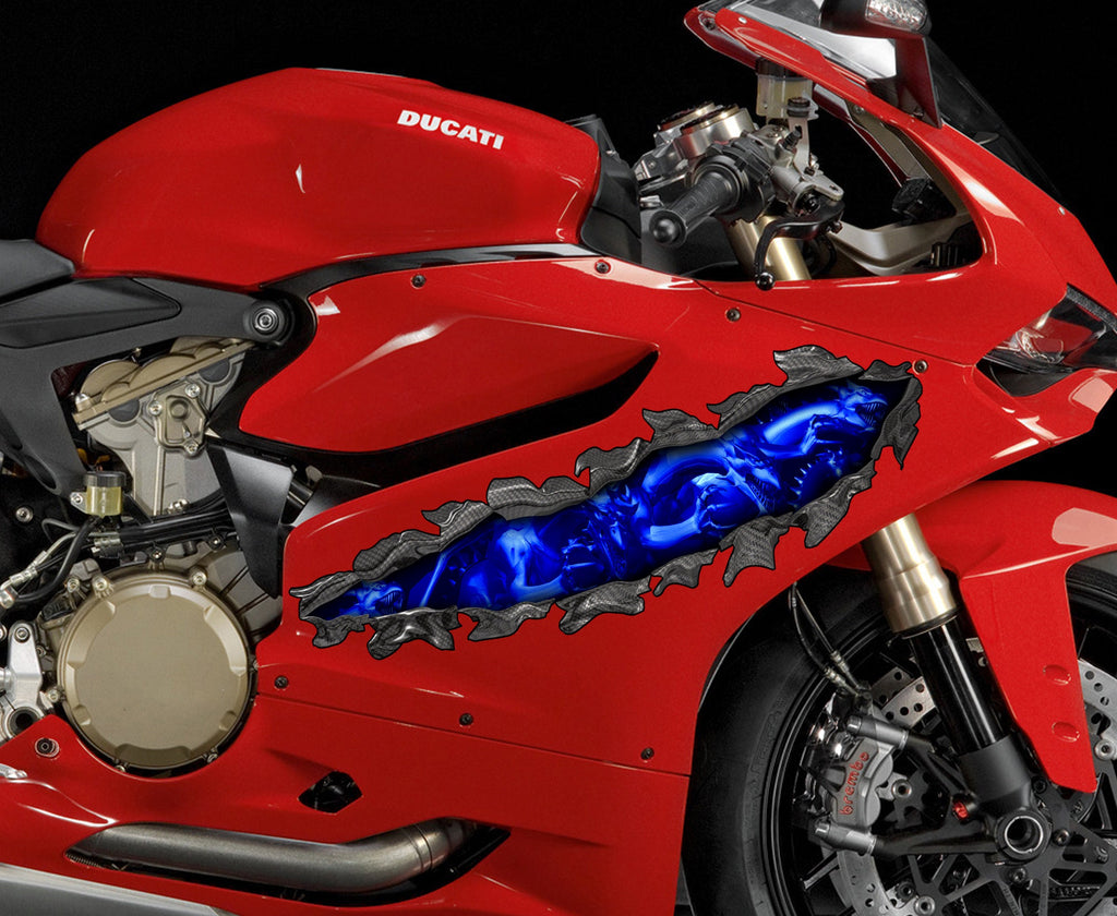 3D Dragons Racing Bike Decal, Dragons Sport Bike Vinyl Wrap, Dragons Bike Graphics Sticker, Dragon Dirt Bike Full Color Vinyl Design