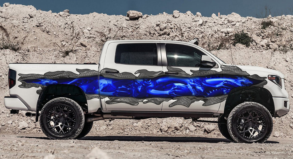 3D Dragon Car Vinyl Sticker, Tribal Dragon Truck Side Graphics, Dragon Full Color Truck Side Design, Lizard Car Wrap