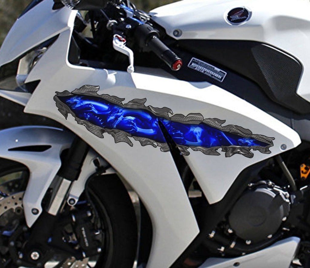 3D Dragon Bike Wrap Design, Tribal Dragon Sport Bike Decal, Dragon Bike Full Color Vinyl Sticker, Tribal Dragon Bike Vinyl Graphics