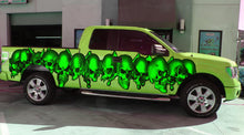 Load image into Gallery viewer, Skulls Truck Graphics, Skulls Truck Wrap, Skulls Truck Side Full Color Vinyl Sticker, Skulls Truck Vinyl Side Graphics, Skulls Car Decal